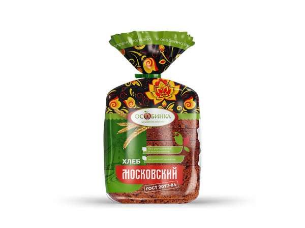 Упаковка Хлеб Московский - аренда торгового знака Особинка